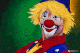 a painting of a clown with a kling ai 1.6 watermark