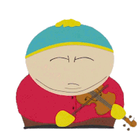 Playing Violin Eric Cartman Sticker - Playing Violin Eric Cartman South Park Stickers