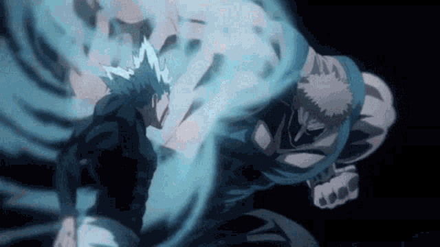 Garou vs Golden Ball y Spring Moustache (Español Latino) - One Punch man  Temporada 2 Capitulo 3 on Make a GIF