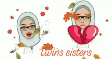 twins twin sisters broken heart sad frown