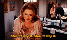 Greys Anatomy April Kepner GIF - Greys Anatomy April Kepner Stop It Stop It Stop It Stop It GIFs