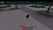 a screenshot of a roblox game shows a character named blacklight dummy