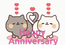 Happy Anniversary Happy Anniversary Wishes GIF - Happy Anniversary Happy Anniversary Wishes Happy Anniversary Cats GIFs