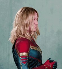 Brie Larson Captain Marvel GIF - Brie Larson Captain Marvel Carol Danvers GIFs
