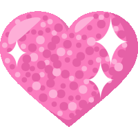 Glittery Heart Heart Sticker - Glittery Heart Heart Joypixels Stickers