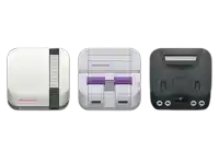 a nintendo entertainment system , a super nintendo entertainment system , and a nintendo entertainment system icon .