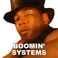 Boomin' Systems Ll Cool J Sticker - Boomin' Systems Ll Cool J James Todd Smith Stickers