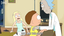 Why Are You Old Diane Sanchez GIF - Why Are You Old Diane Sanchez Morty Smith GIFs