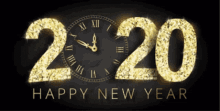 Happy New Year 2020 GIF - Happy New Year 2020 Clock GIFs