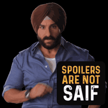 Spoilers Are Not Saif चुपचाप GIF - Spoilers Are Not Saif चुपचाप बोलनानहीं GIFs