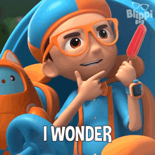I Wonder Blippi GIF - I Wonder Blippi Blippi Wonders - Educational Cartoons For Kids GIFs