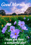 Good Morning Field Of Flowers GIF - Good Morning Field Of Flowers Butterflies GIFs