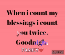 cliphy goodnight blessings happiness