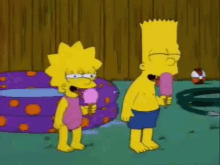 Happy Siblings Day Sibling GIF - The Simpsons Bart Simpson Lisa Simpson GIFs