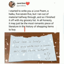 jarod kintz love haiku lover poetry