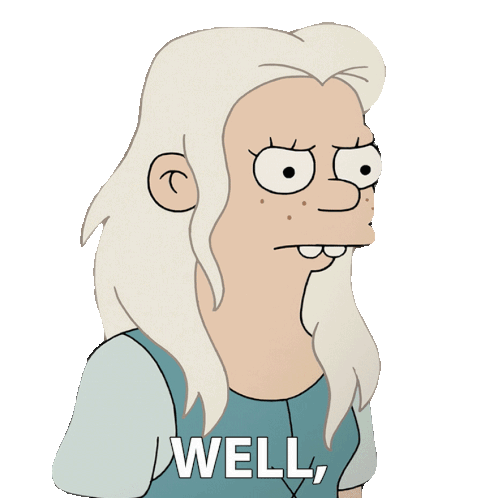 Well Yes Bean Sticker - Well Yes Bean Disenchantment Stickers