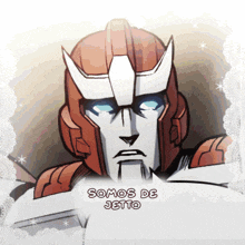 a picture of a robot with the words somos de jetto written below it