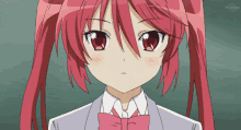 girl redhead anime blush emi yusa