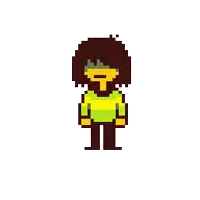 a pixel art drawing of a man with a beard and sunglasses