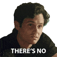 a man 's face with the words " there 's no " on it