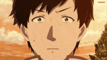 a close up of a man 's face with a watermark that says ' tokyo ghoul ' on the bottom
