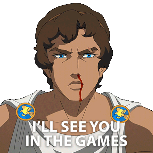 I'Ll See You In The Games Heron Sticker - I'Ll See You In The Games Heron Blood Of Zeus Stickers