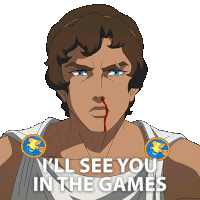 I'Ll See You In The Games Heron Sticker - I'Ll See You In The Games Heron Blood Of Zeus Stickers