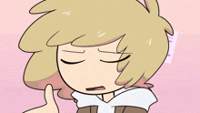a cartoon character giving a thumbs up sign