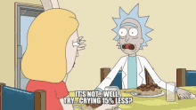 Rick And Morty Crying Less GIF - Rick And Morty Crying Less Advice GIFs