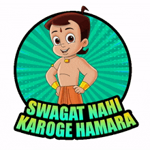 swagat nahi karoge hamara chhota bheem hamari swagat nahi karoge karo hamari swagat green gold animation