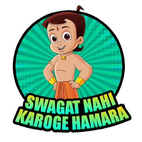 Swagat Nahi Karoge Hamara Chhota Bheem Sticker - Swagat Nahi Karoge Hamara Chhota Bheem Hamari Swagat Nahi Karoge Stickers