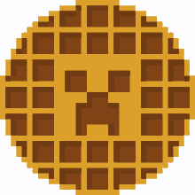 wafflesarebetter waffle logo animation eating