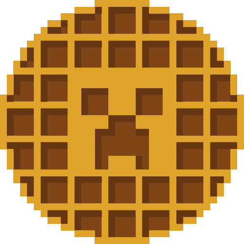 Wafflesarebetter Logo Sticker - Wafflesarebetter Waffle Logo Stickers