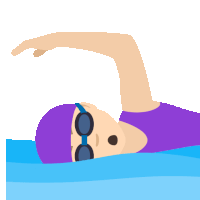 Swimming Joypixels Sticker - Swimming Joypixels Freestyle Swimming Stickers