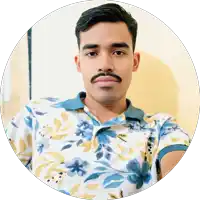a man with a mustache wearing a floral shirt