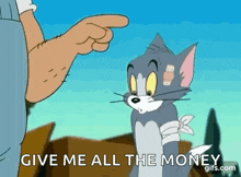 Tome And Jerry Money GIF - Tome And Jerry Money Bully GIFs