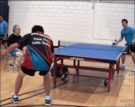 Table Tennis Trick Shots GIFs