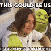 Hop On Fortnite Shrek GIF