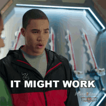 It Might Work Dino Fury Red Ranger GIF - It Might Work Dino Fury Red Ranger Zayto GIFs
