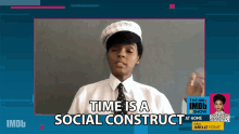 Time Is A Social Construct Janelle Monae GIF - Time Is A Social Construct Janelle Monae The Imdb Show GIFs