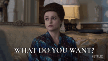 What Do You Want Princess Margaret GIF - What Do You Want Princess Margaret Helena Bonham Carter GIFs