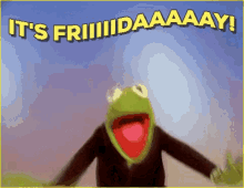 Its Friday Friday Dance GIF - Its Friday Friday Dance Kermit GIFs