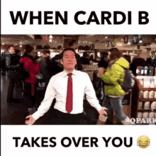 When Cardi B Takes Over You GIF