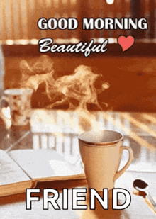 Good Morning Beautiful Coffee GIF