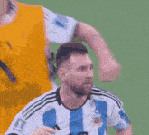 a soccer player with a tattoo on his arm and the number 10 on his jersey
