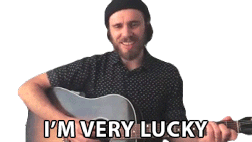 Im Very Lucky James Vincent Mcmorrow Sticker - Im Very Lucky James Vincent Mcmorrow Very Fortunate Stickers