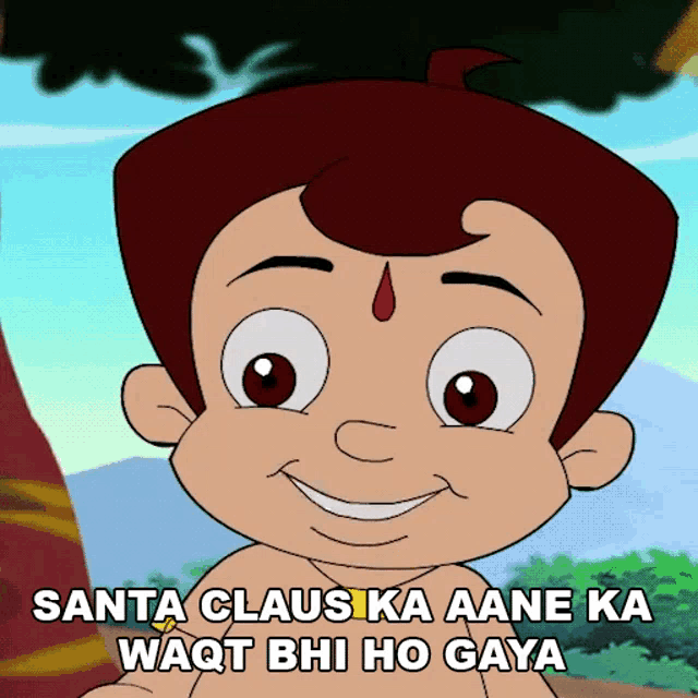 Santa Claus Ka Aane Ka Waqt Bhi Ho Gaya Chhota Bheem GIF - Santa Claus Ka  Aane