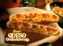 Taco Bell Queso Crunchwrap GIF - Taco Bell Queso Crunchwrap Tex Mex GIFs