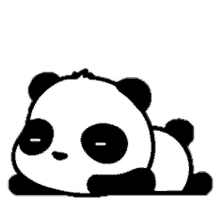 panda cute art bear sleepy