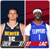 Denver Nuggets (37) Vs. Los Angeles Clippers (27) Half-time Break GIF - Nba Basketball Nba 2021 GIFs